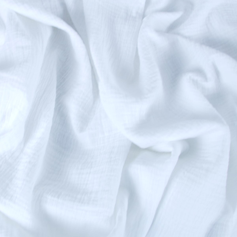 Bijela ovalna plahta za košaru 75/80 x 35/40 cm od pamučnog muslina, BabyLux