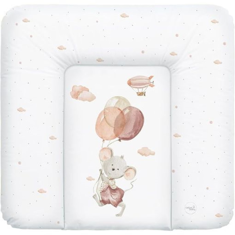 Bijela PODLOGA ZA PREVLAČENJE basic, MIŠ 75x72 cm, Ceba®