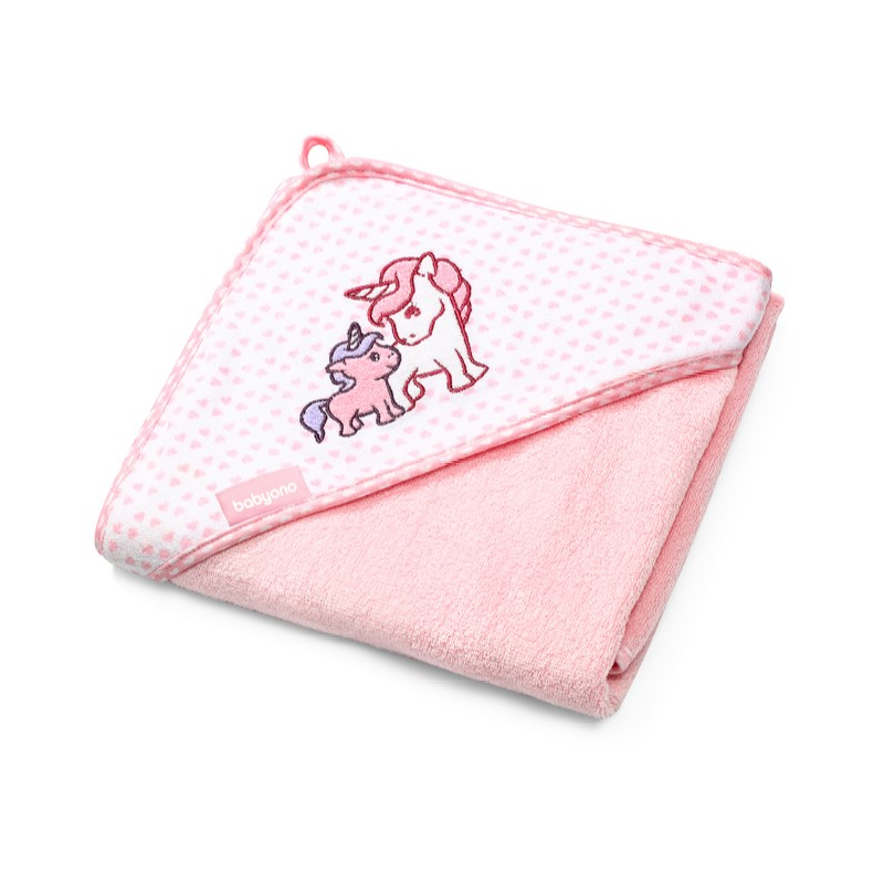brisača iz bambusa babyono unicorn 100x100 cm