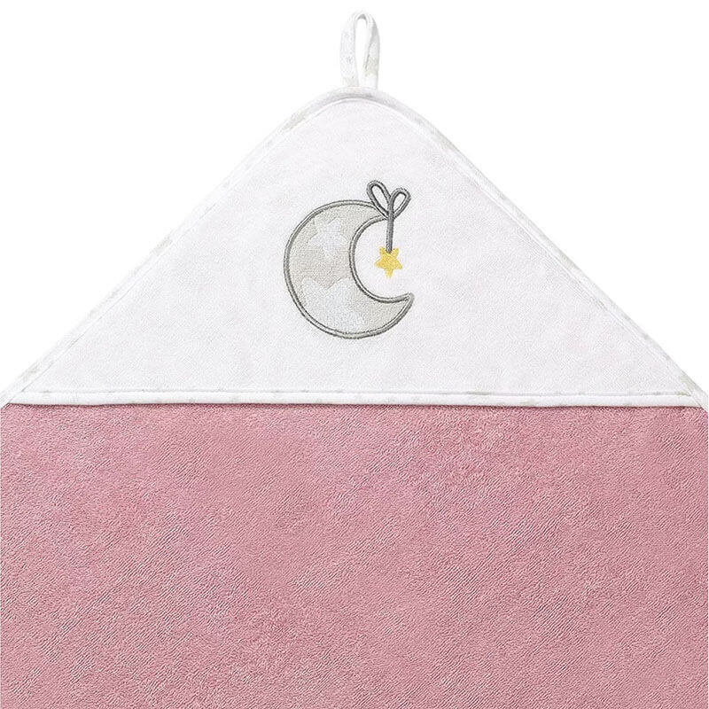 otroska brisaca roza luna 100x100