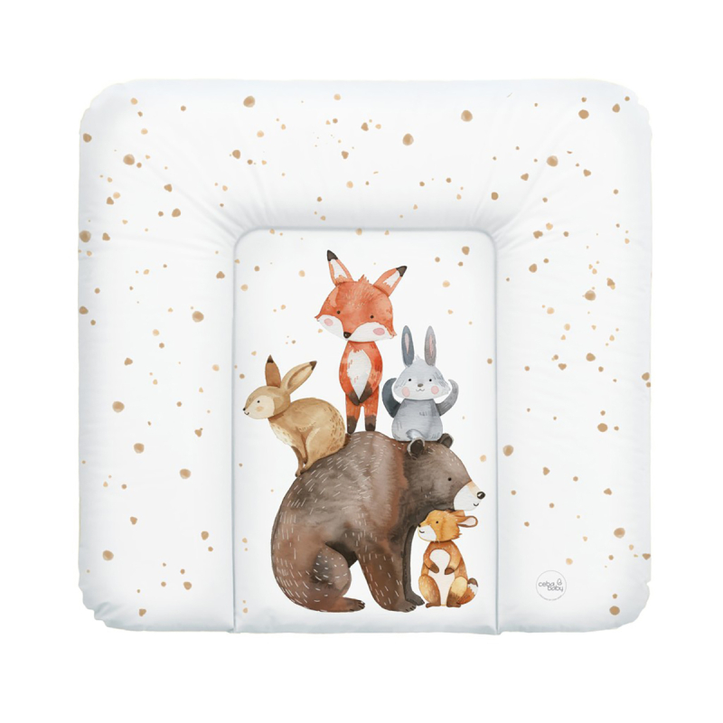 Bela PREVIJALNA blazina basic FOREST FRIENDS 75x72 cm, Ceba®