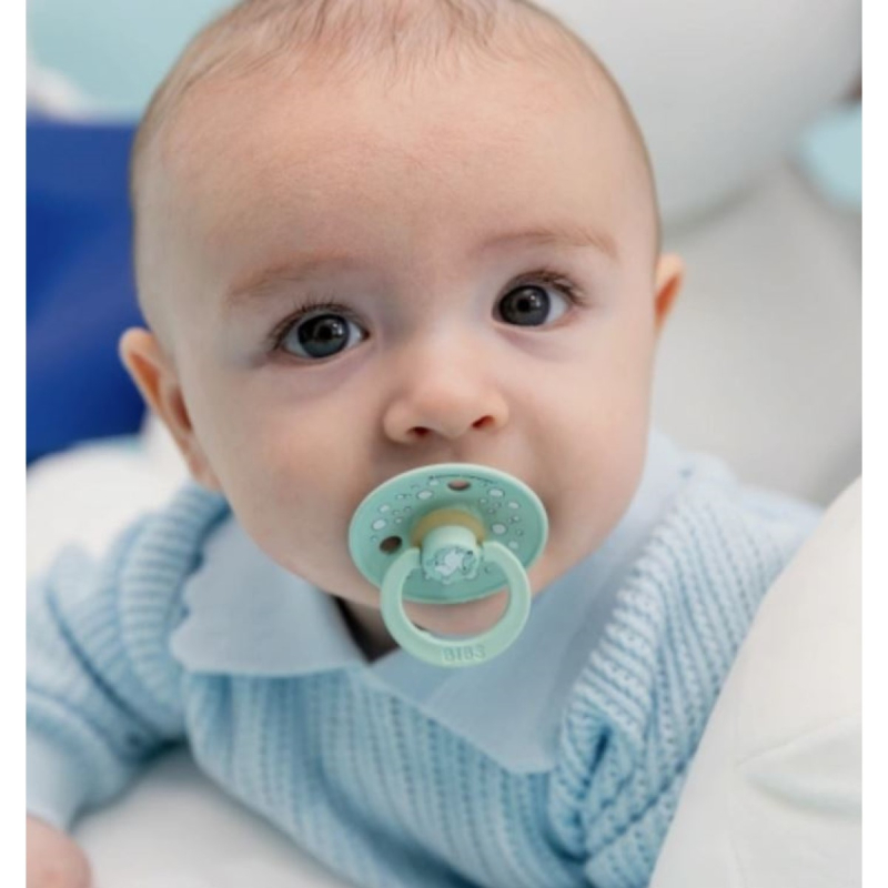 Duda BIBS x Moomin lateks – Nordic Mint Mix, 6–18M (2 kom)