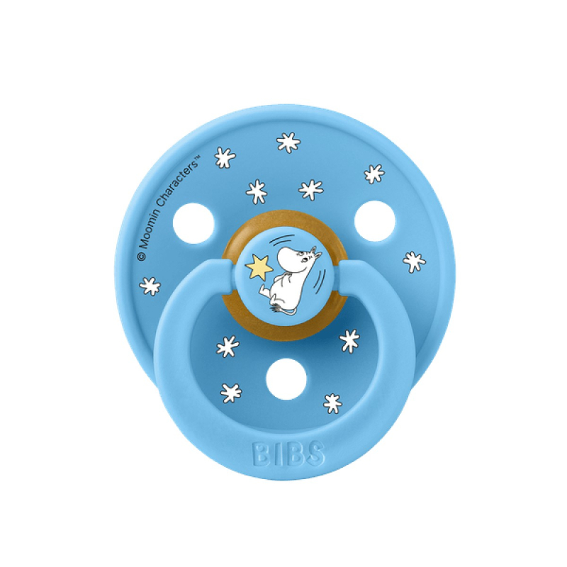 Duda BIBS x Moomin Colour Good Night lateks – Breeze Mix, 0–6M (2 kom)