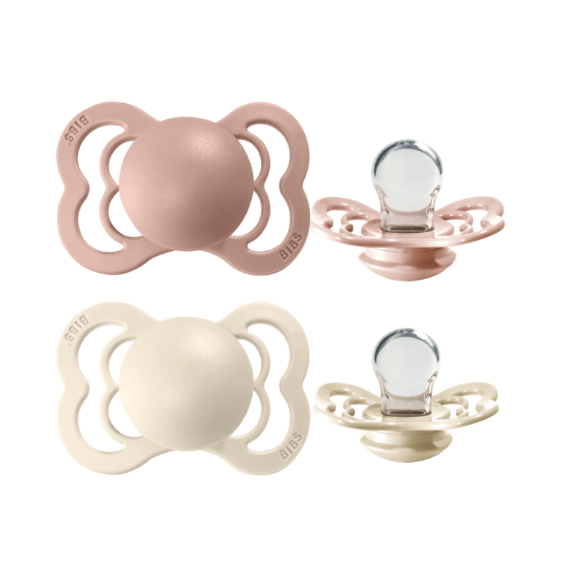 dude bibs blush&ivory supreme 0-6 m