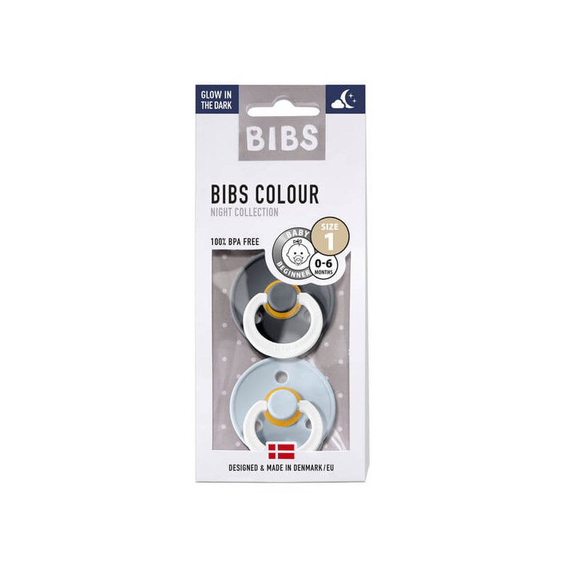 dude bibs Iron&Baby Blue Night 6m+