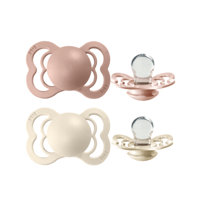 dude bibs ivory&blush supreme 6-18m