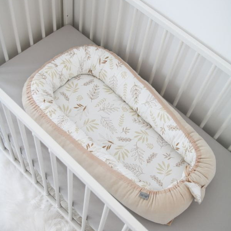 Dvostrano gnijezdo za bebe, IVORY - BEŽ, GRAIN, TINY STAR