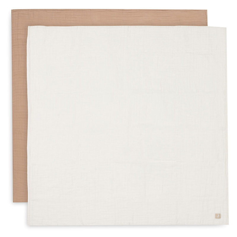 Smeđe muslinske tetra pelene Biscuit/IVORY (115x115 cm) - 2 komada, Jollein®
