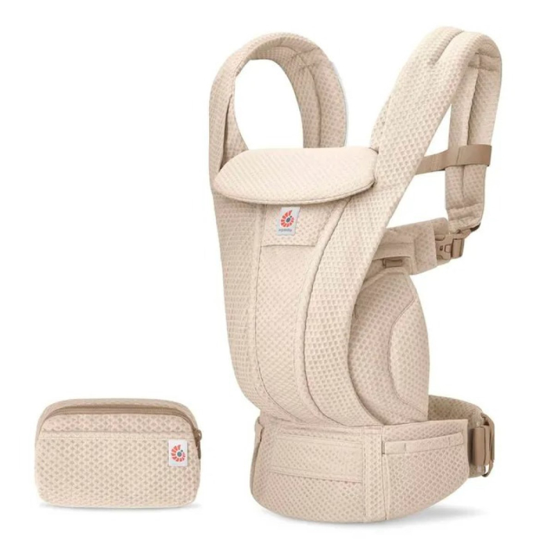 Bež nosiljka Ergobaby Omni Mesh DELUXE, Natural Beige
