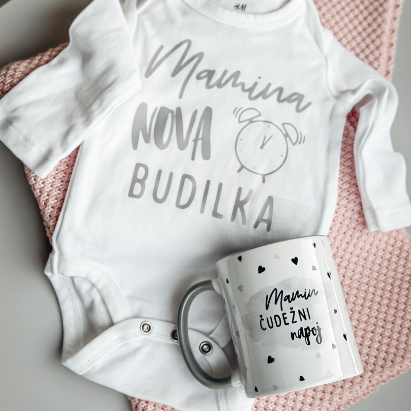 Set skodelica in body št. 56 (1-2M) MAMINA nova BUDILKA