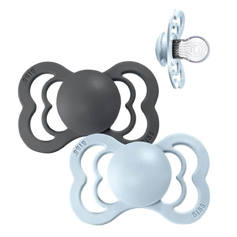 Duda BIBS - Iron&Baby Blue Silicone