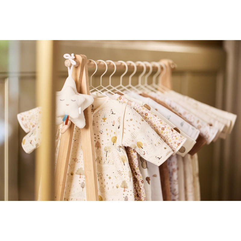 Kremasto bijela vreća za spavanje s rukavima FLOWER FAIRIES 3-6 m, Jollein 