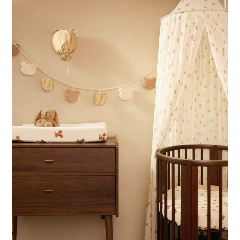 Bež dekica Mini Teddy Bear, Little Waffle, 75x100 cm, Jollein®