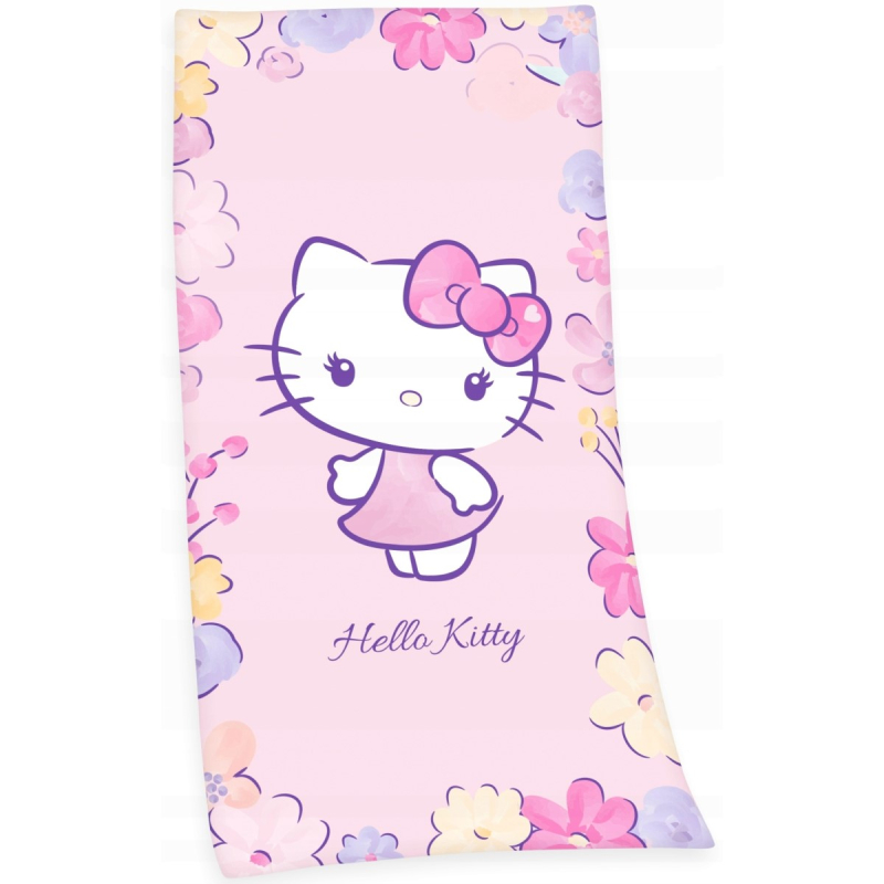 Roza kopalna brisača HELLO KITTY 75x150 cm 
