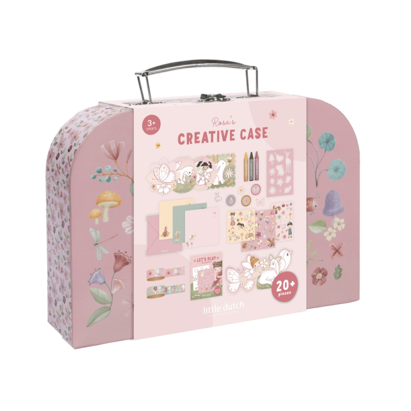 Kreativni kovčeg Rosa Fairy Garden Little Dutch – set za crtanje (3+)

