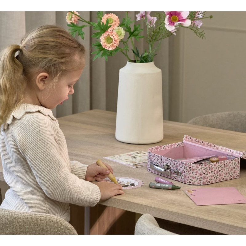 Kreativni kovčeg Rosa Fairy Garden Little Dutch – set za crtanje (3+)
