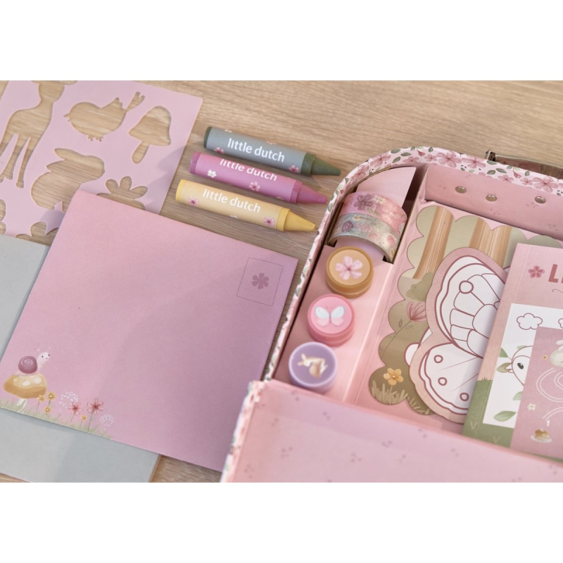 Kreativni kovčeg Rosa Fairy Garden Little Dutch – set za crtanje (3+)
