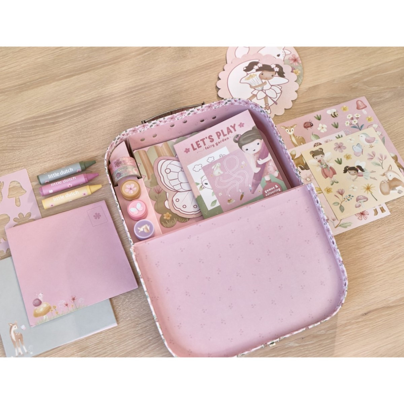 Kreativni kovčeg Rosa Fairy Garden Little Dutch – set za crtanje (3+)
