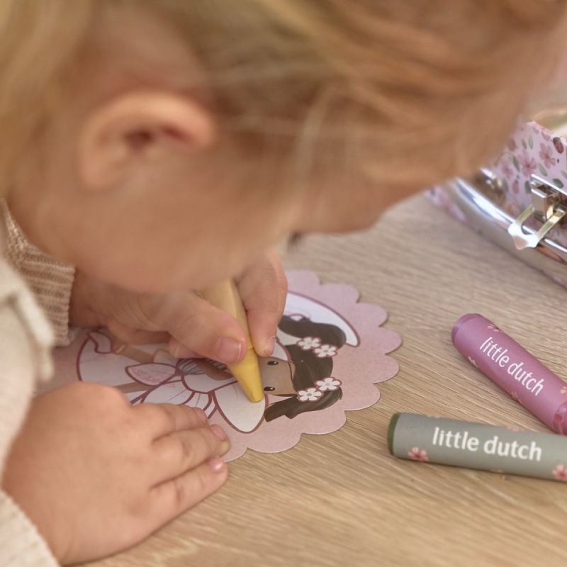 Kreativni kovčeg Rosa Fairy Garden Little Dutch – set za crtanje (3+)
