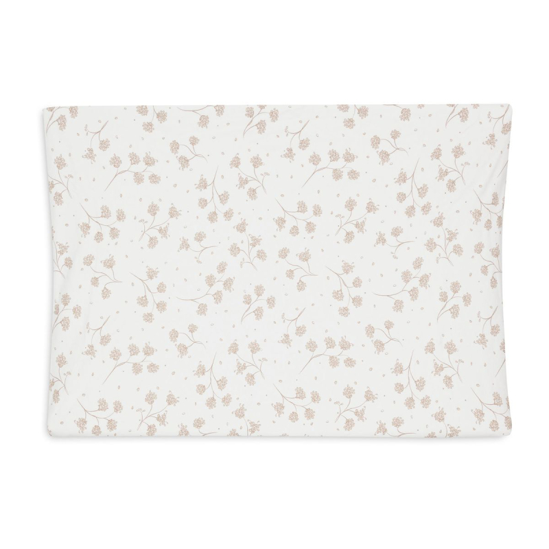 Kremasto bijela navlaka za podlogu za previjanje Leafy Dreams 50x70 cm, Jollein®