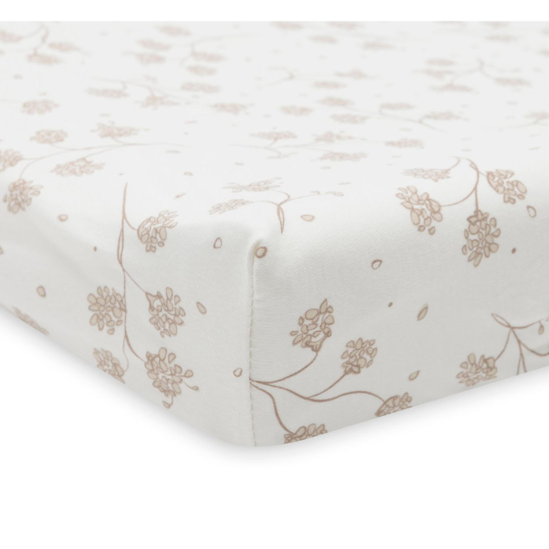 Kremasto bijela navlaka za podlogu za previjanje Leafy Dreams 50x70 cm, Jollein®