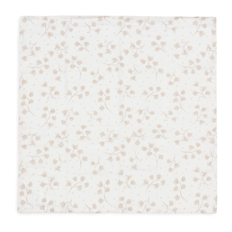 Kremasto bijele tetra pelene Leafy Dreams (115x115 cm) - 2 komada, Jollein®