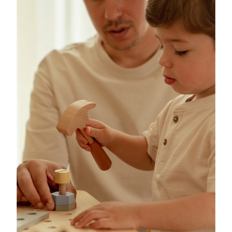 Plava drvena radionica s kružnom pilom (3 godine+), Little Dutch (LD2545)