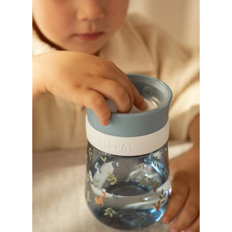 Plava šalica za piće 360° Forest Friends (300 ml), Little Dutch