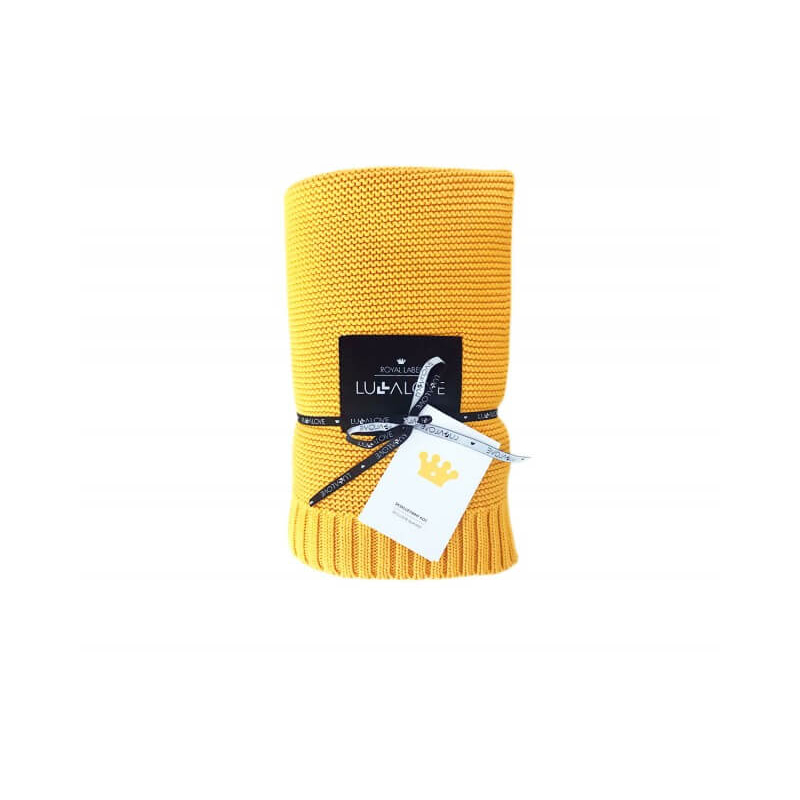 mustard rumena odejica bambus