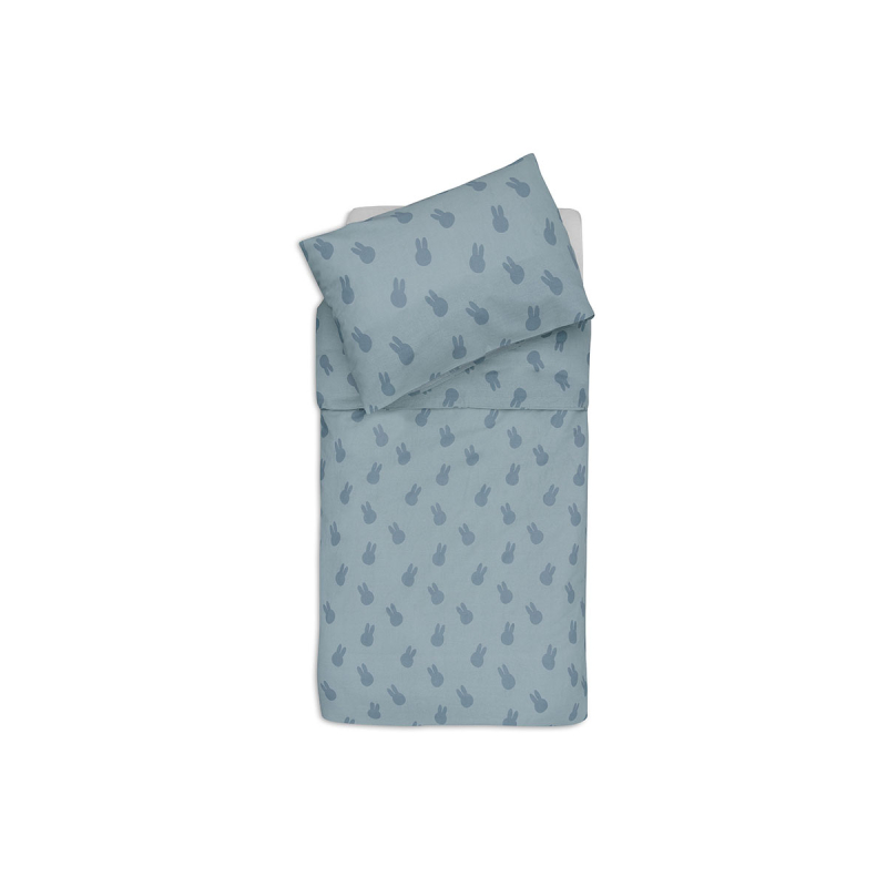 Zelena 2-delna posteljnina MIFFY SHADW SEA GREEN, 135/140x100 cm, Jollein
