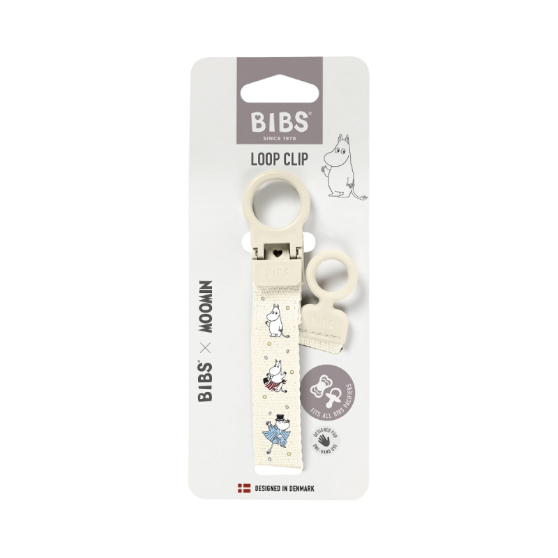 Kopča za dudu BIBS x Moomins Loop – Ivory