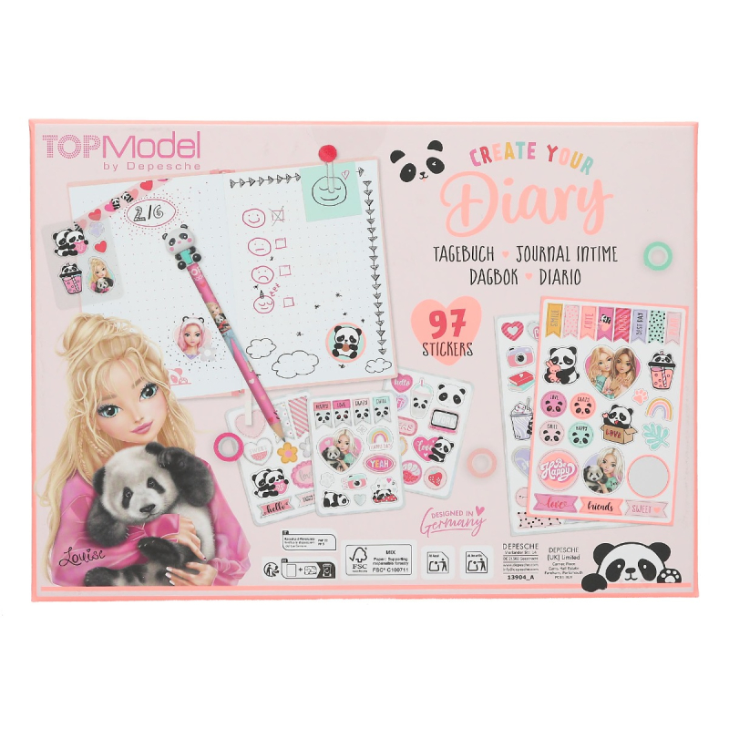 TOPModel DIY komplet za prvi dnevnik PANDA