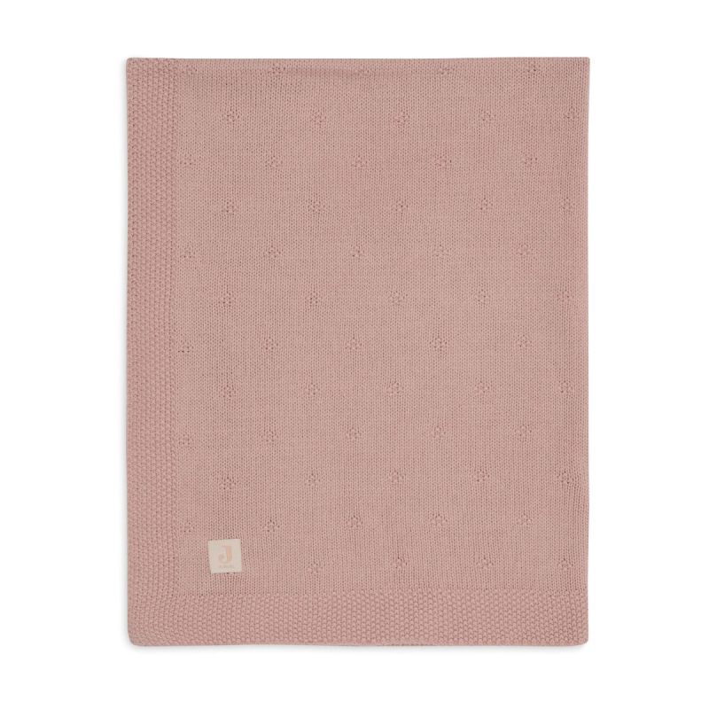 Roza pletena odeja 75x100cm Cosy Knit Wild Rose