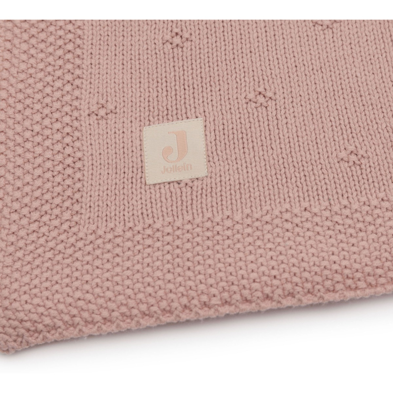 Roza pletena odeja 75x100cm Cosy Knit Wild Rose
