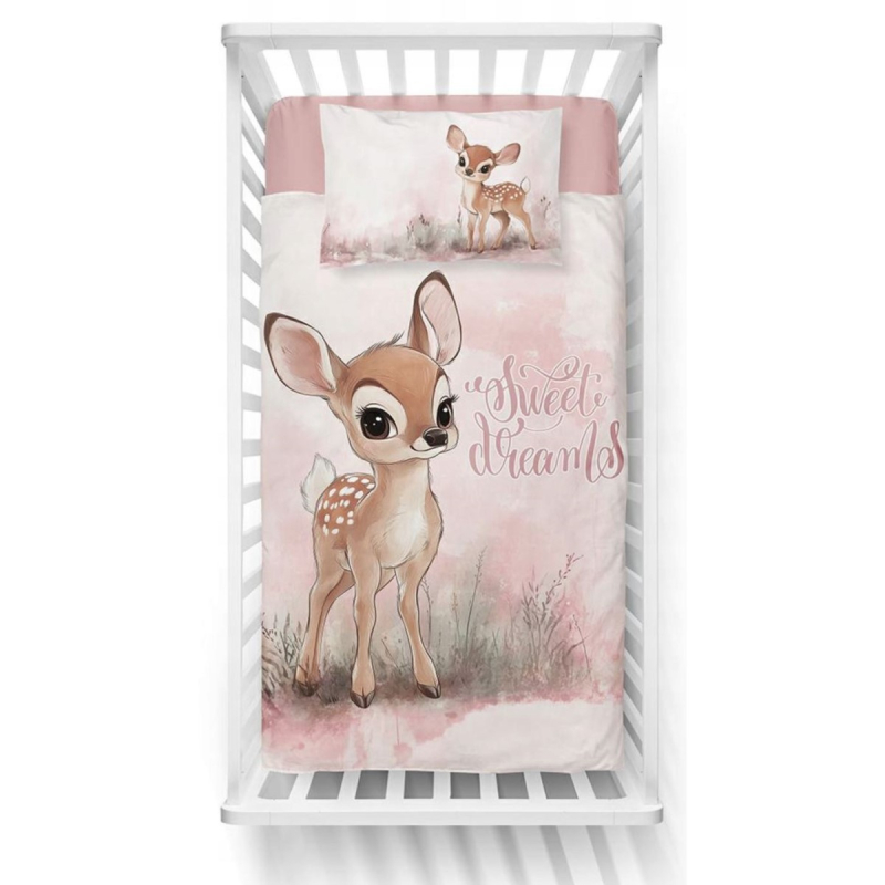 Puder roza posteljina BAMBI, Sweet dreams 120x90 cm