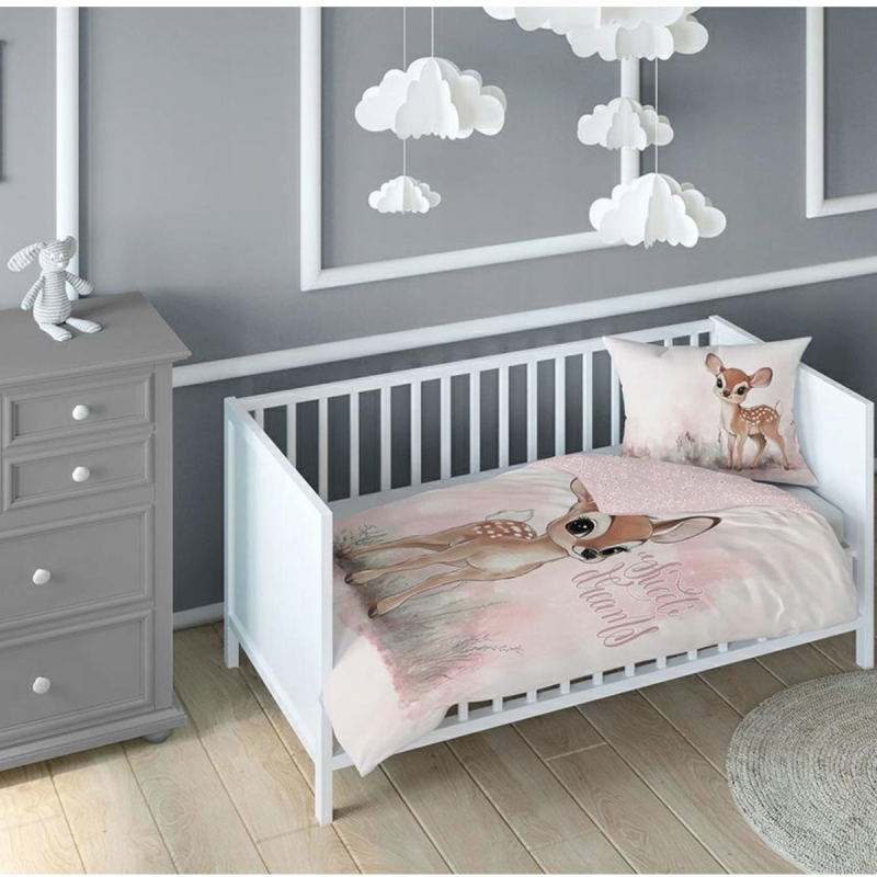 Puder roza posteljina BAMBI, Sweet dreams 120x90 cm