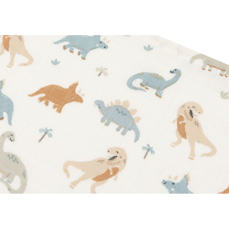 Bele tetra plenice ROARSOME (70x70 cm) – 3 kosi, Jollein®