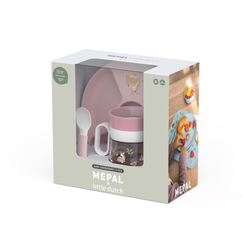 Rozi 3-dijelni set za jelo Fairy Garden, Little Dutch (108040565406)