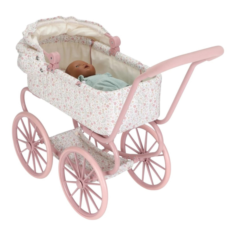 Roza klasična kolica za djevojčice Soft Flowers (36 mjeseci+), Little Dutch (LD4586)