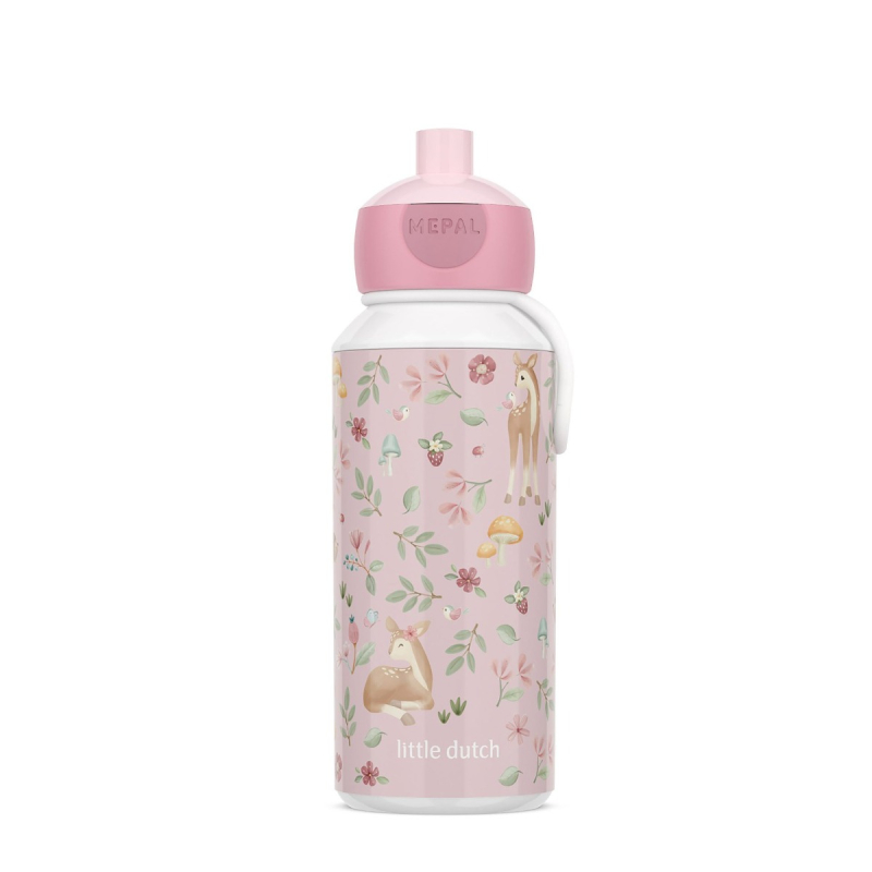 Roza dječja bočica Fairy Garden (400 ml), Little Dutch