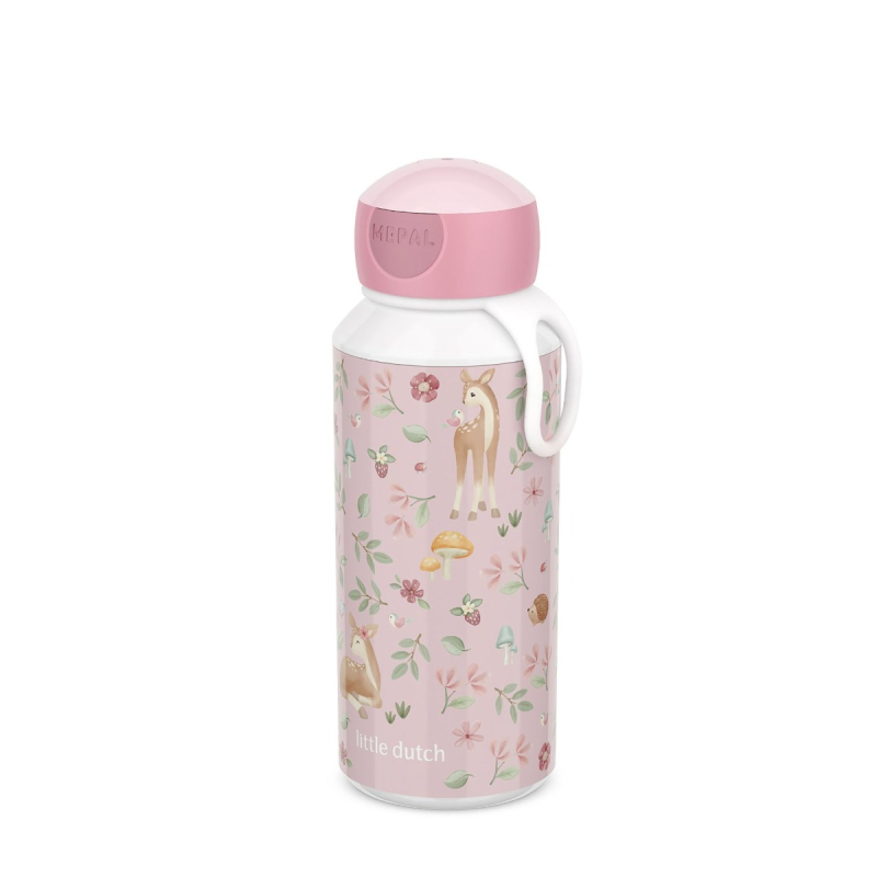 Roza dječja bočica Fairy Garden (400 ml), Little Dutch