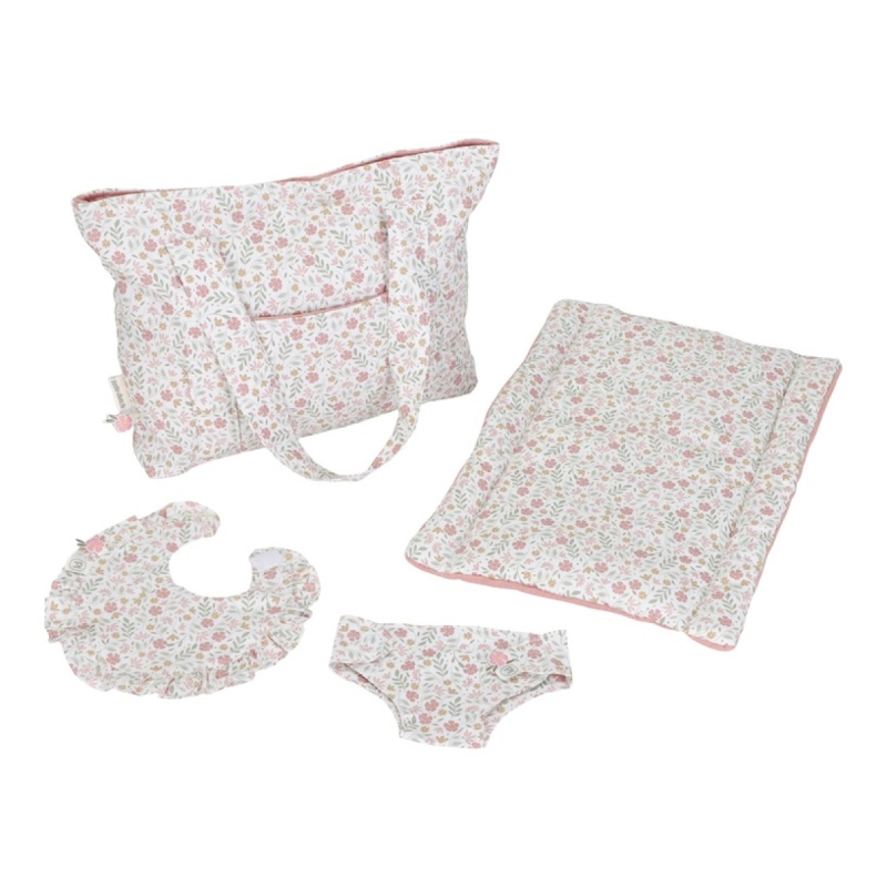 Torba za previjanje za djevojčice,  Soft Flowers (3 godine+), Little Dutch (LD4589)