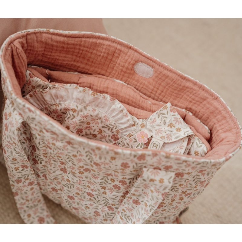 Torba za previjanje za djevojčice,  Soft Flowers (3 godine+), Little Dutch (LD4589)