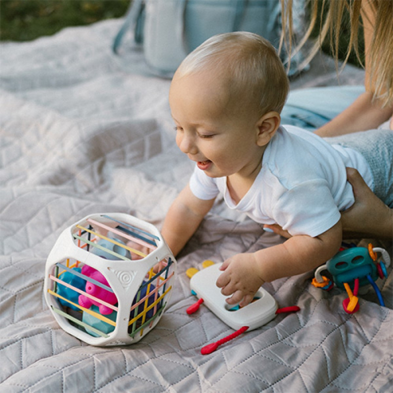 Senzorna šarena kocka-  CUBE BOX babyono 4u1, 18m+