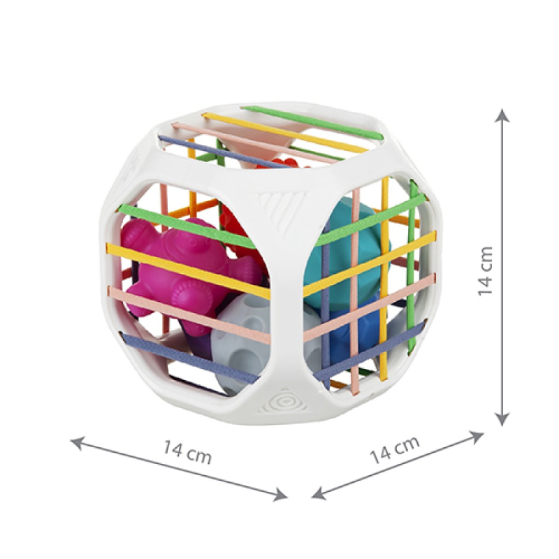 Senzorna šarena kocka-  CUBE BOX babyono 4u1, 18m+