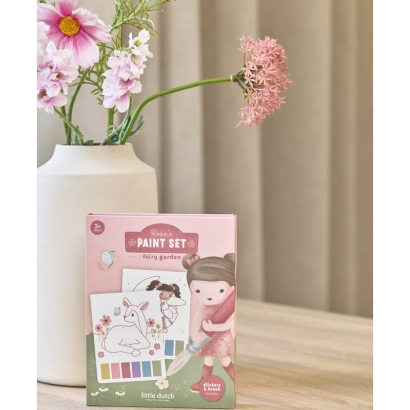 Set za slikanje Rosa Fairy Garden (3 godine+), Little Dutch (126890)