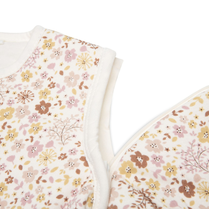 Kremasto bijela vreća za spavanje s rukavima FLOWER FAIRIES 3-6 m, Jollein 