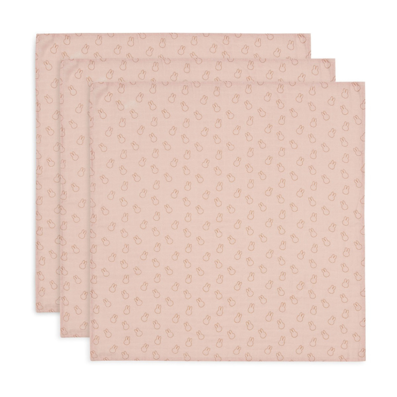 Roza tetra plenice MIFFY SILHOUETTES WILD ROSE (70X70 cm) – 3 kosi, Jollein®