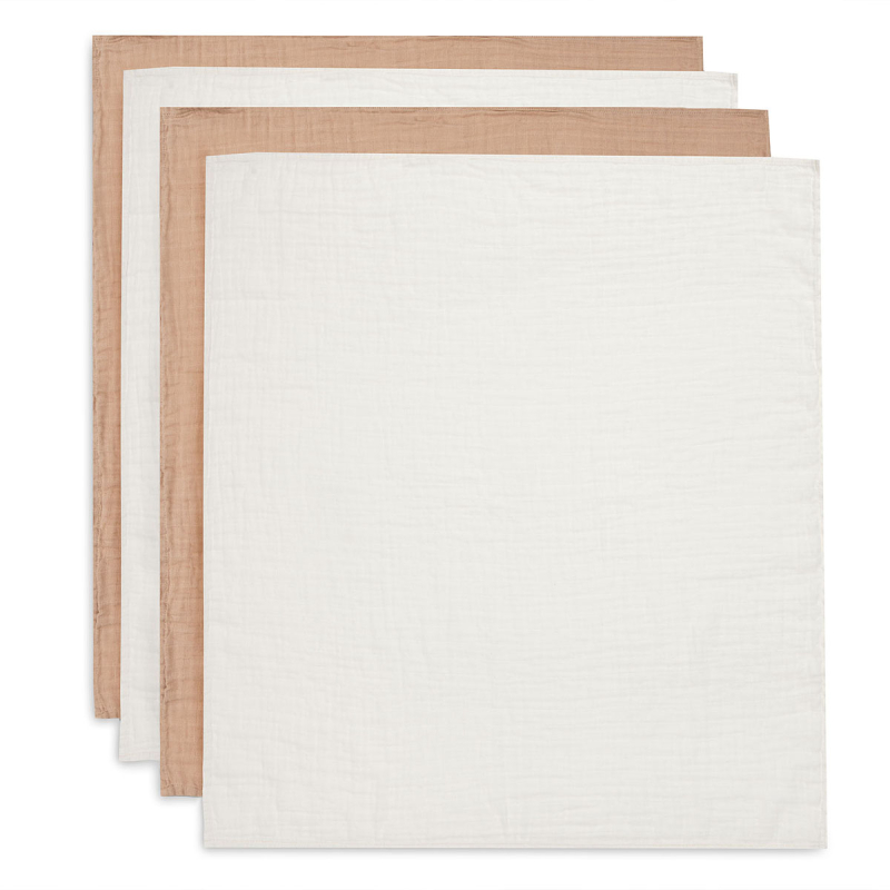 Smeđe tetra pelene Biscuit/Ivory (70X70 cm) – 4 kom, Jollein®