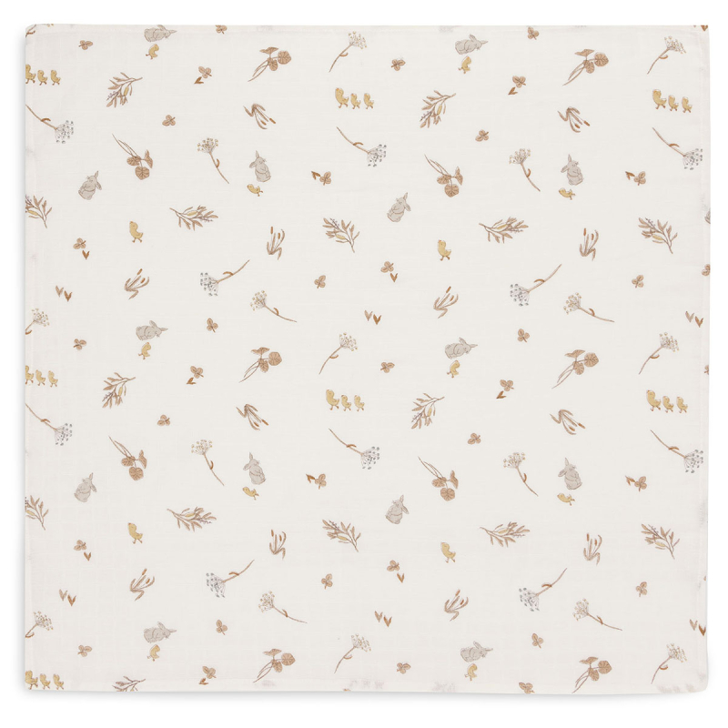 Bele tetra plenice RIVERSIDE (70x70 cm) – 3 kosi, Jollein®
